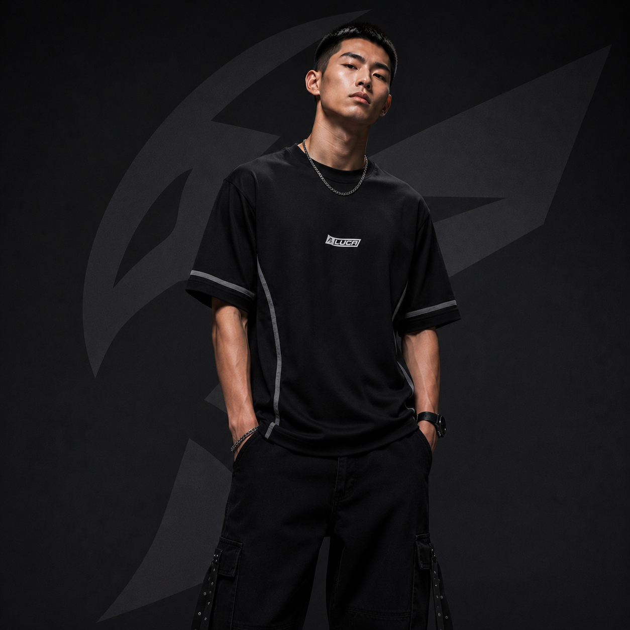 LUCA Core Oversized Tee - Black