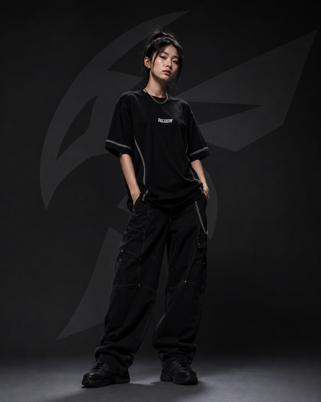 LUCA Core Oversized Tee - Black