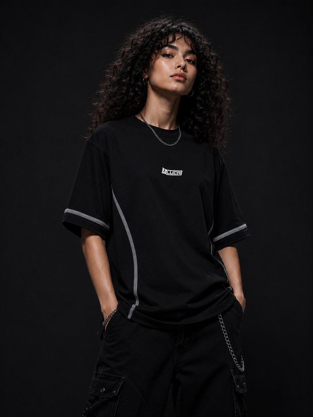 LUCA Core Oversized Tee - Black